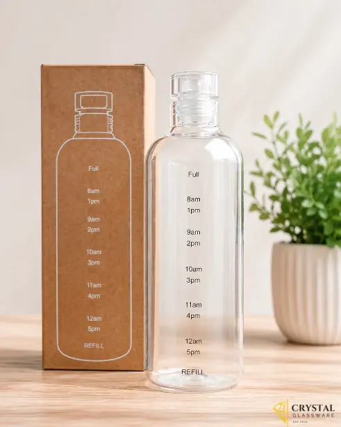 MOOZICO Glass Water Bottle